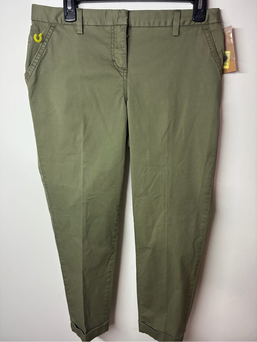Daniel Cremieux Olive Green Ankle Chino Jeans